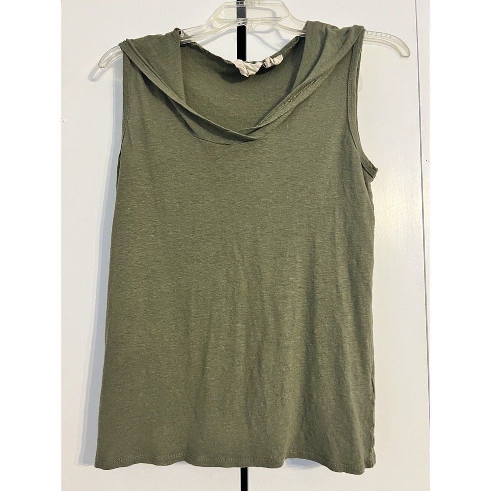Nanavatee Olive Green Textured Knit Top Boho Lightweight Women XS/S Petite